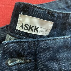 ASKKNY Blue Flare Wide Leg Jeans